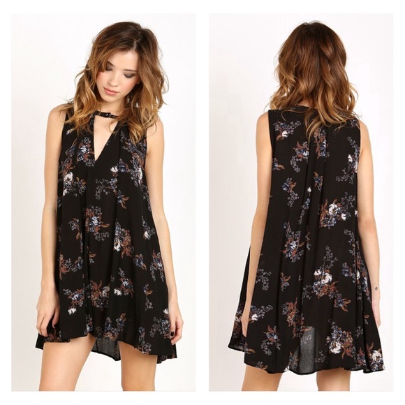 2/$50🍑 FREE PEOPLE Snap Out Of It Sleeveless Tree Swing Tunic Dress XS - Picture 1 of 7